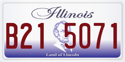 IL license plate B215071