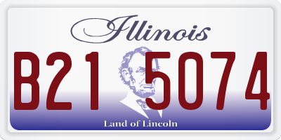 IL license plate B215074