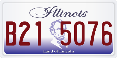 IL license plate B215076