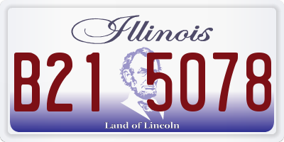 IL license plate B215078