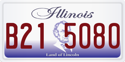 IL license plate B215080