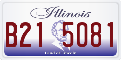 IL license plate B215081