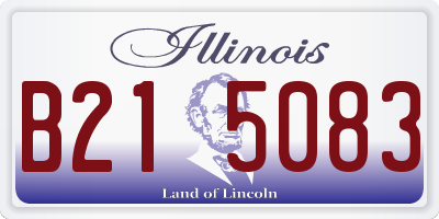 IL license plate B215083