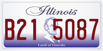 IL license plate B215087