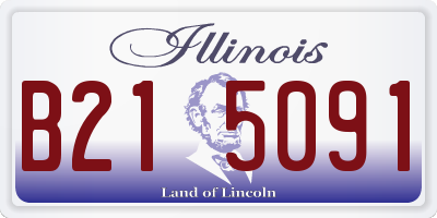 IL license plate B215091
