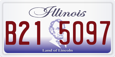 IL license plate B215097