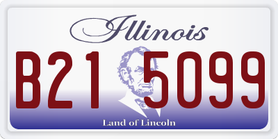 IL license plate B215099