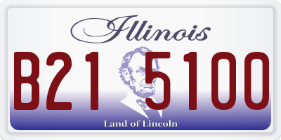 IL license plate B215100