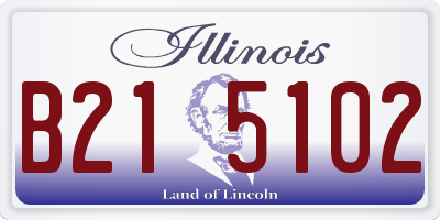 IL license plate B215102