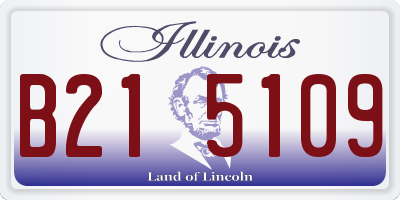 IL license plate B215109