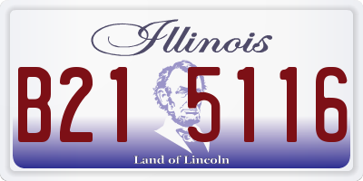 IL license plate B215116