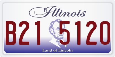IL license plate B215120