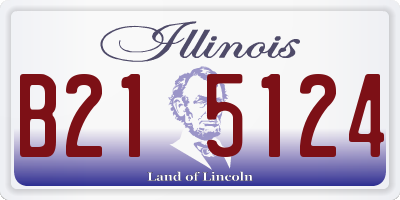 IL license plate B215124