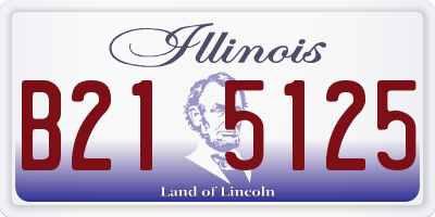 IL license plate B215125