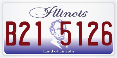 IL license plate B215126