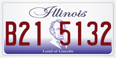 IL license plate B215132