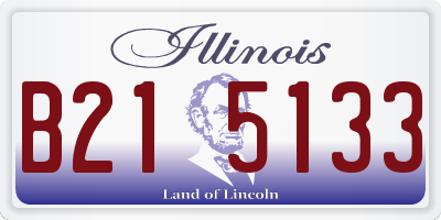 IL license plate B215133