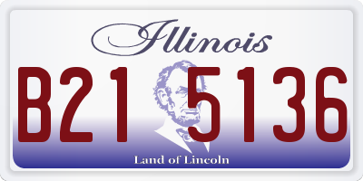 IL license plate B215136