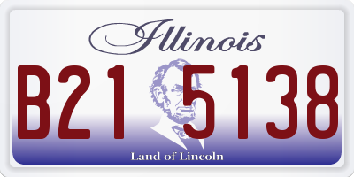 IL license plate B215138