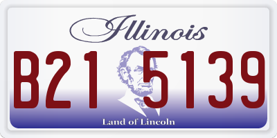 IL license plate B215139