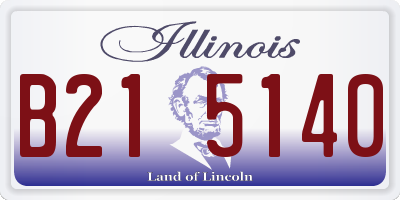 IL license plate B215140