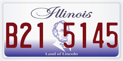 IL license plate B215145