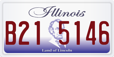 IL license plate B215146