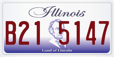 IL license plate B215147