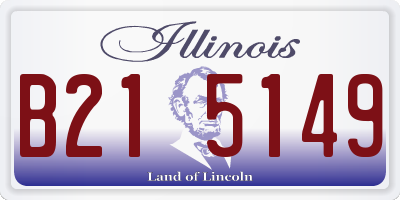 IL license plate B215149