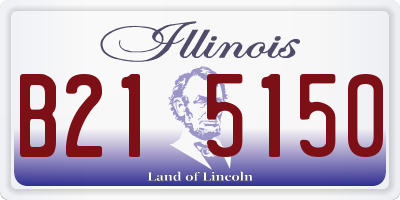 IL license plate B215150