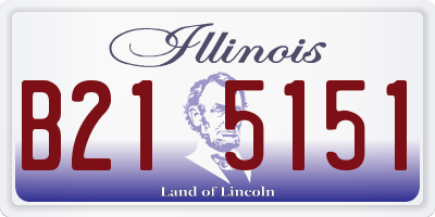 IL license plate B215151