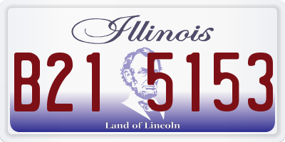 IL license plate B215153