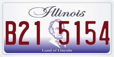 IL license plate B215154