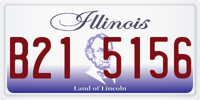 IL license plate B215156