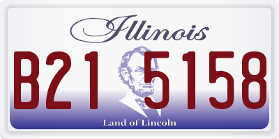 IL license plate B215158