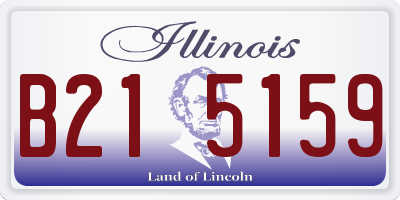 IL license plate B215159