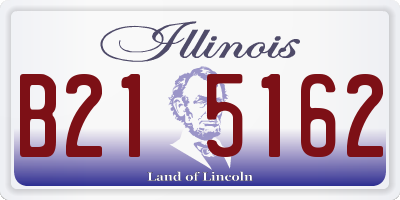 IL license plate B215162