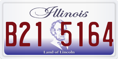 IL license plate B215164