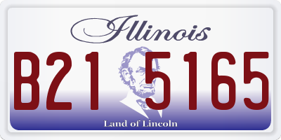 IL license plate B215165