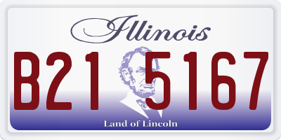 IL license plate B215167