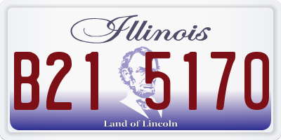 IL license plate B215170