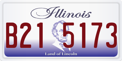 IL license plate B215173