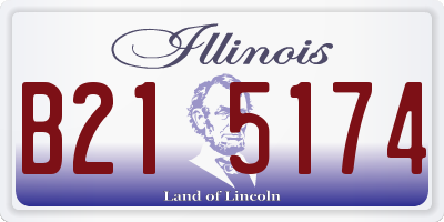 IL license plate B215174