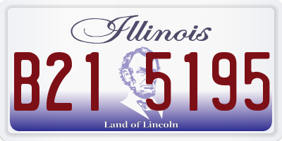 IL license plate B215195