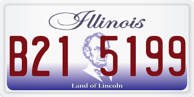 IL license plate B215199
