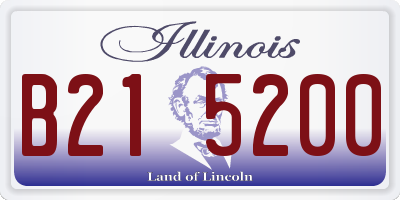 IL license plate B215200