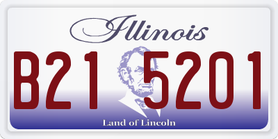 IL license plate B215201