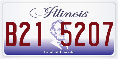 IL license plate B215207