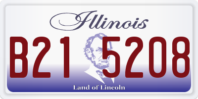 IL license plate B215208