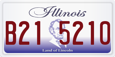 IL license plate B215210